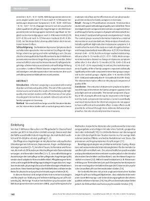 Vorschauseite 2: Wie wirksam sind nicht-pharmakologische Interventionen für pflegende Angehörige? Ein systematisches Review mit Metaanalysen