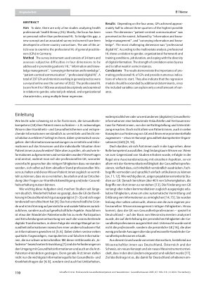 Vorschauseite 2: Professionelle Gesundheitskompetenz von Hausärzt: innen – Ergebnisse des HLS-PROF