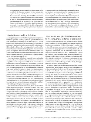 Vorschauseite 2: Shifting from Theoretical Best Evidence to Practical Best Evidence: an Approach to Overcome Structural Conservatism of Evidence-Based Medicine and Health Policy