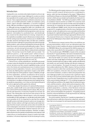 Vorschauseite 3: Pandemic Preparedness – Ein Vorschlag für eine Forschungsinfrastruktur und ihre Funktionalitäten für ein resilientes Gesundheitsforschungssystem