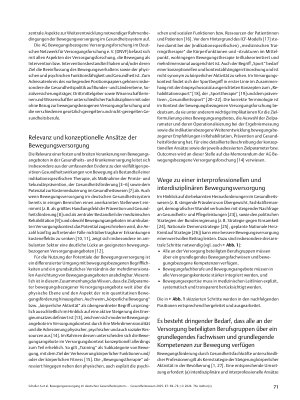 Vorschauseite 3: Bewegungsversorgung im deutschen Gesundheitssystem: gesundheitspolitische Relevanz und notwendige Rahmenbedingungen – ein Positionspapier der AG Bewegungsbezogene Versorgungsforsc…