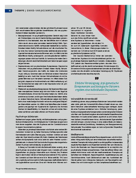 Vorschauseite 5: Mit Ruhe begegnen – Psychosen im Kindesalter