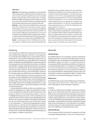 Vorschauseite 2: Herausforderungen und gute Praktiken von regionalen Hospizund Palliativnetzwerken in Deutschland: Ergebnisse einer Online-Befragung