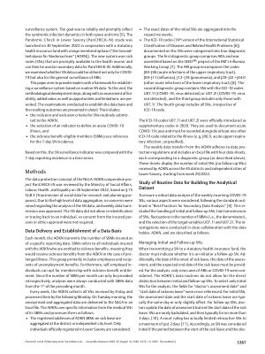Vorschauseite 3: Piloting of a surveillance system for acute respiratory diseases: COVID-19 monitoring using Sick Leave Certificates