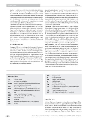 Vorschauseite 2: Travel costs and ecologic imprint associated with different fractionation schedules in prostate cancer radiotherapy