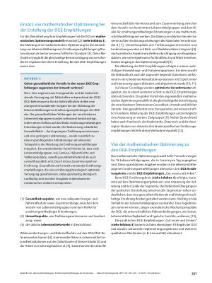 Vorschauseite 3: Lebensmittelbezogene Ernährungsempfehlungen der Deutschen Gesellschaft für Ernährung e. V. (DGE): Relevanz für die medizinische Praxis