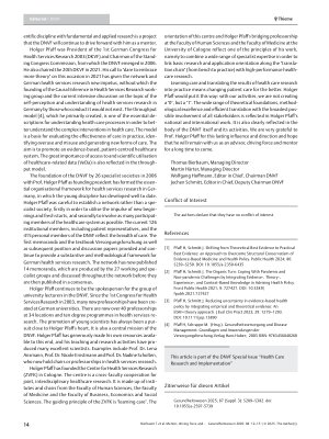 Vorschauseite 2: Mentor, driving force and companion for healthcare research