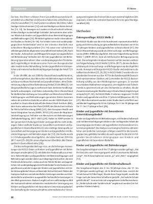 Vorschauseite 3: Inanspruchnahme zahnärztlicher und ärztlicher Versorgung bei Kindern und Jugendlichen mit und ohne besonderen Unterstützungsbedarf