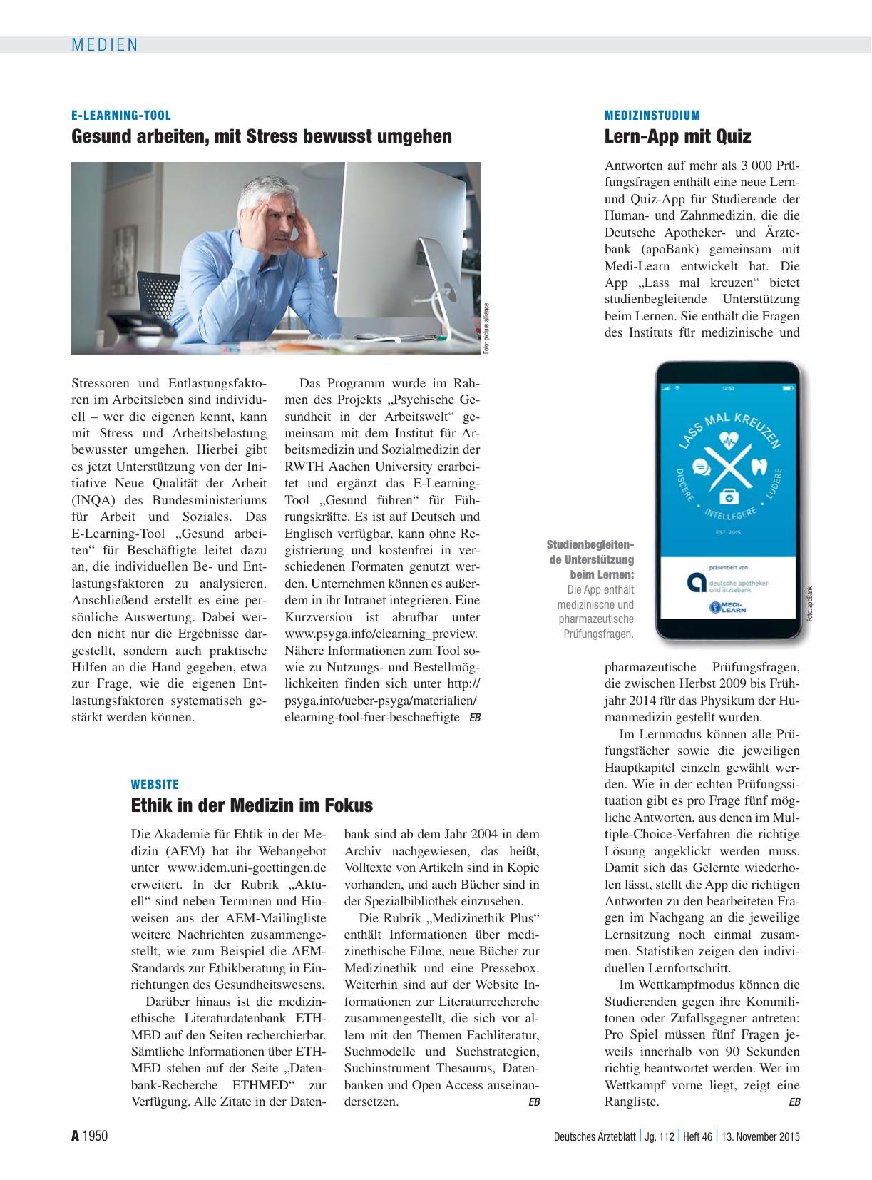 Vorschauseite 1: Medizinstudium: Lern-App mit Quiz