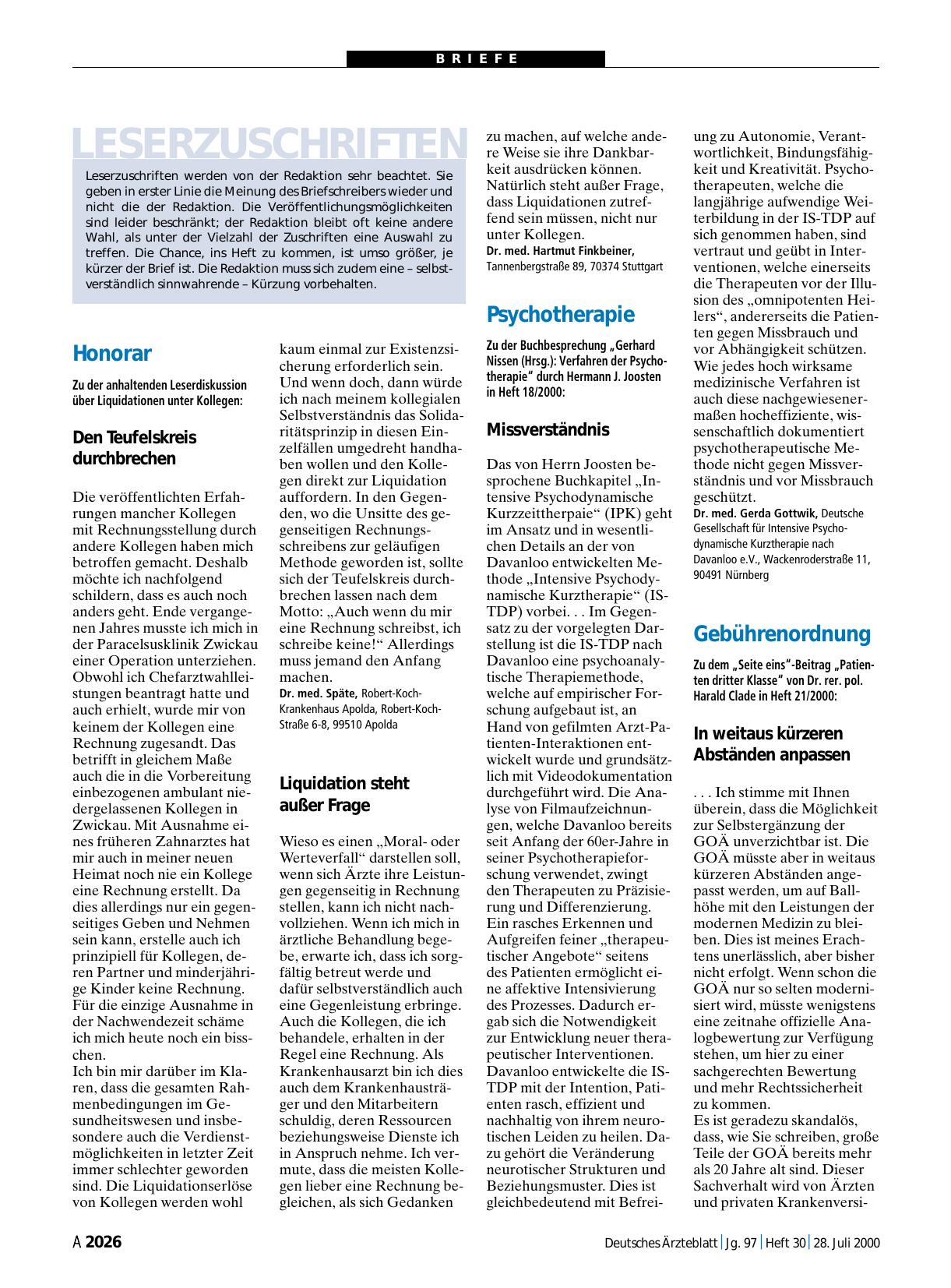 Vorschauseite 1: Psychotherapie: Missverständnis