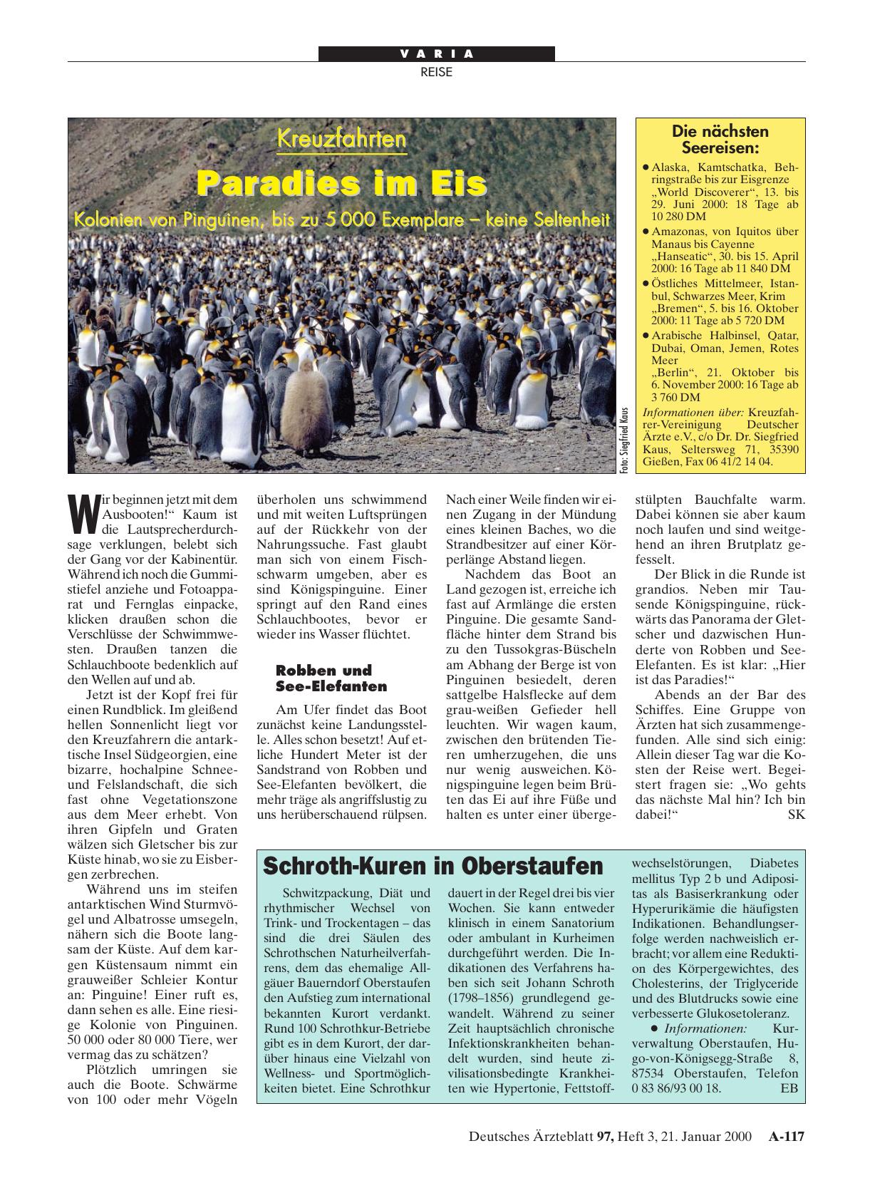 Vorschauseite 1: Schroth-Kuren in Oberstaufen