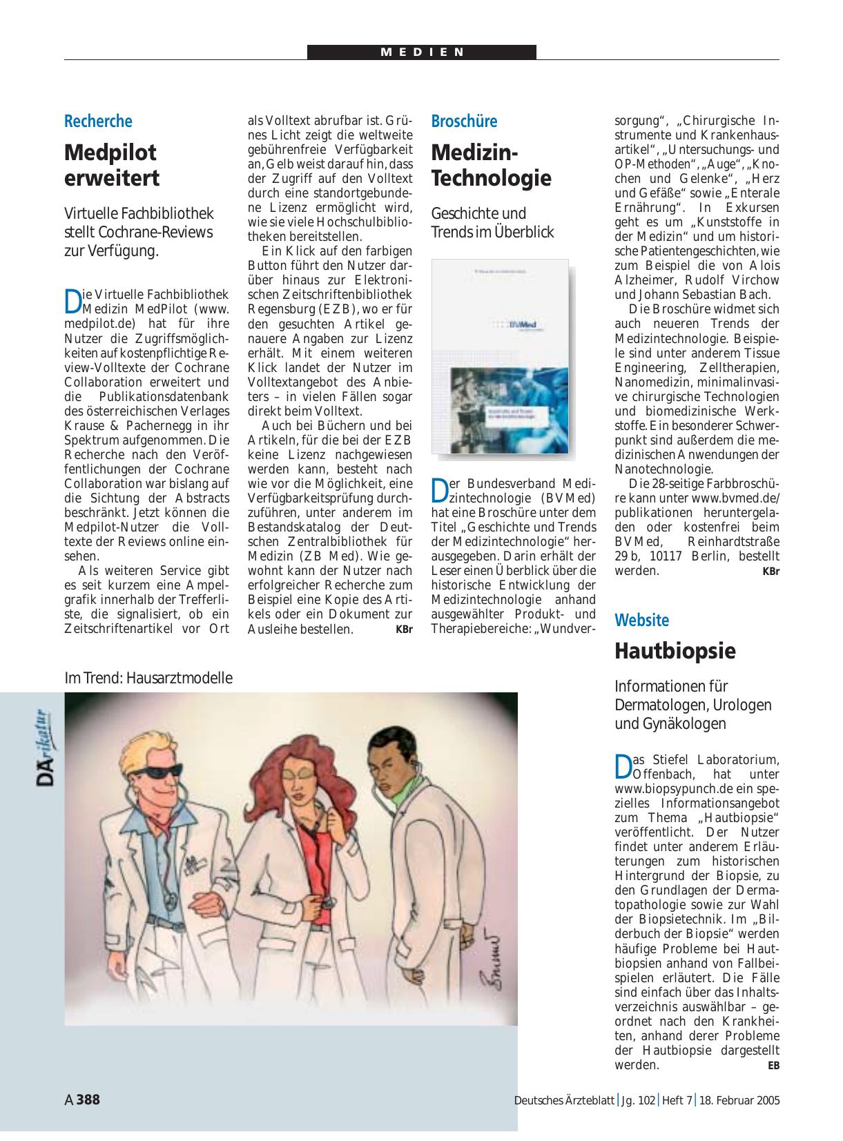 Vorschauseite 1: Website: Hautbiopsie
