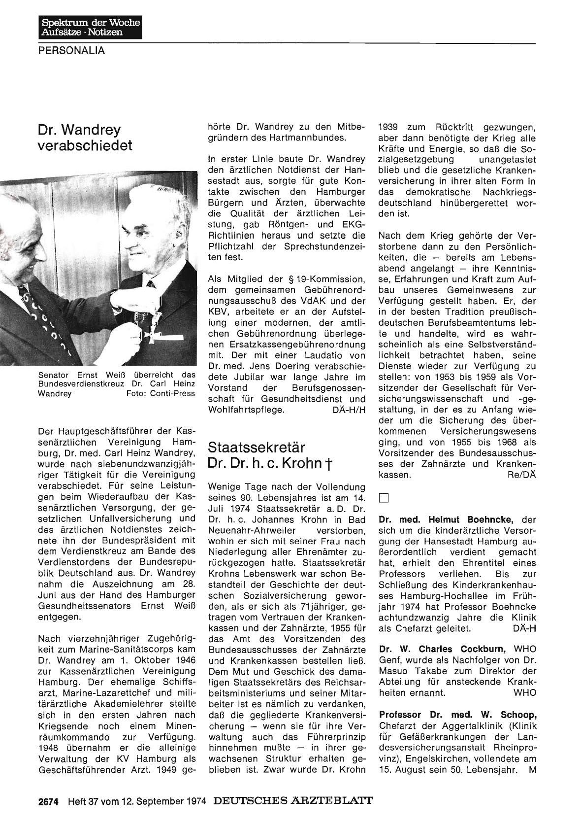 Vorschauseite 1: Dr. med. Helmut Boehncke
