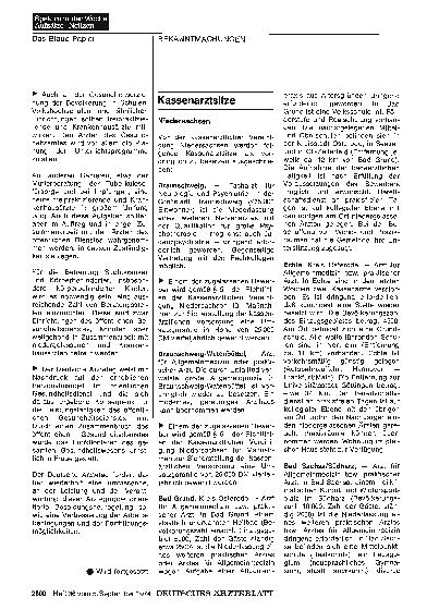 Vorschauseite 1: Kassenarztsitze