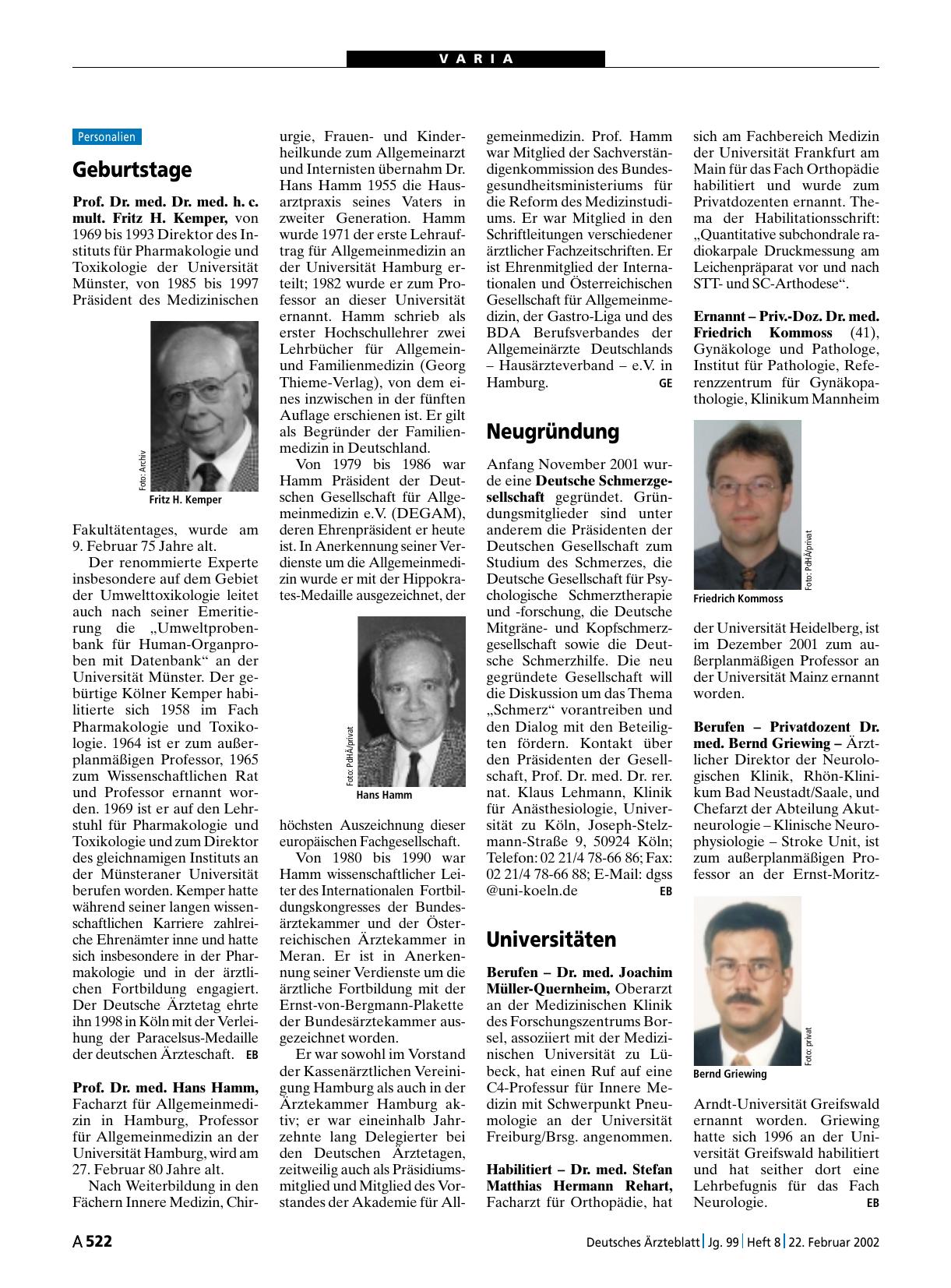 Vorschauseite 1: Geburtstage