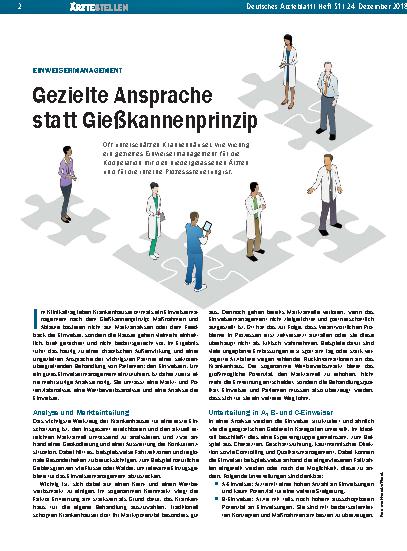 Vorschauseite 1: Einweisermanagement: Gezielte Ansprache statt Gießkannenprinzip