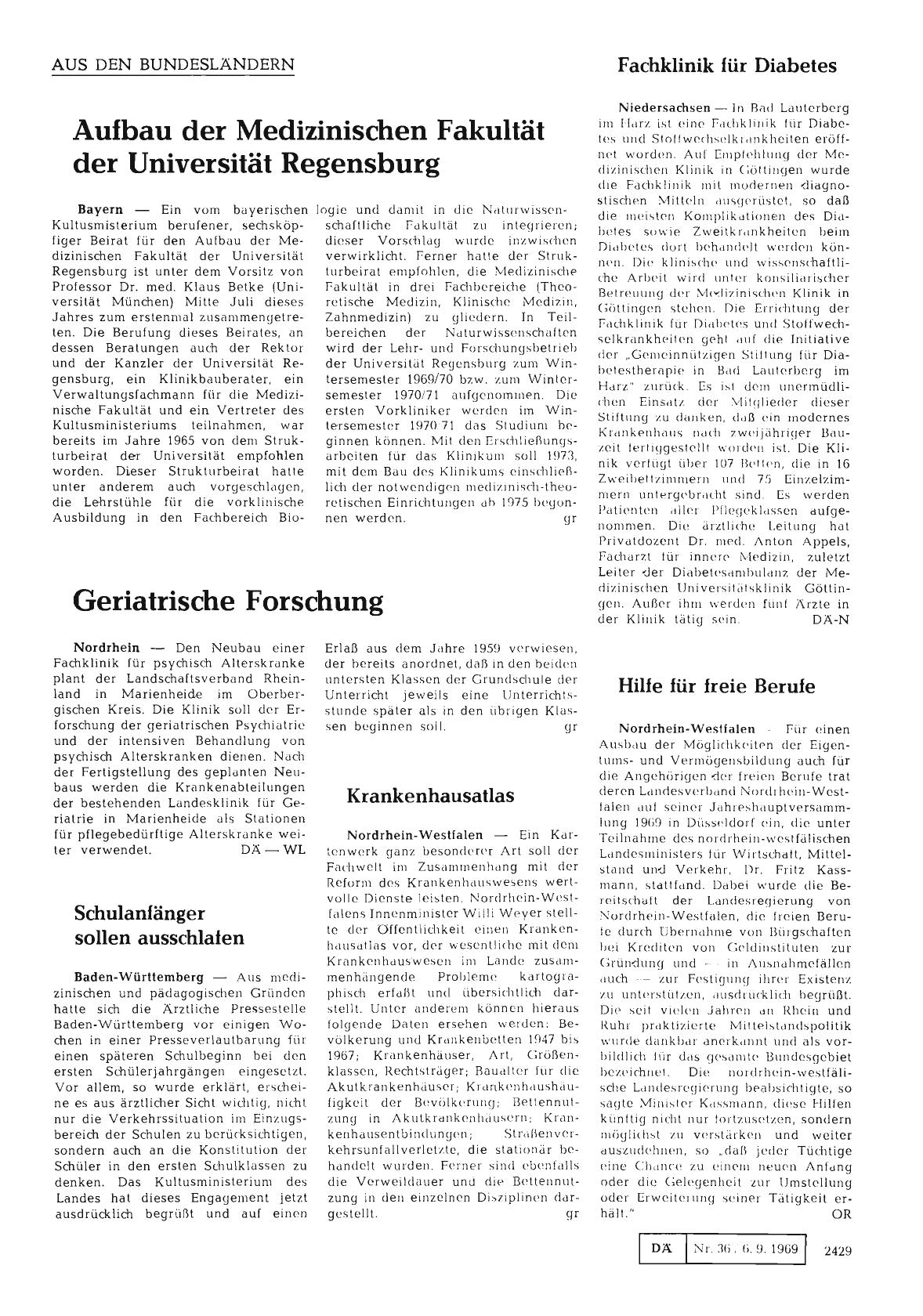 Vorschauseite 1: Schulanfänger sollen ausschlafen