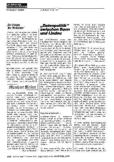 Vorschauseite 1: „Die Fehler der Mediziner“