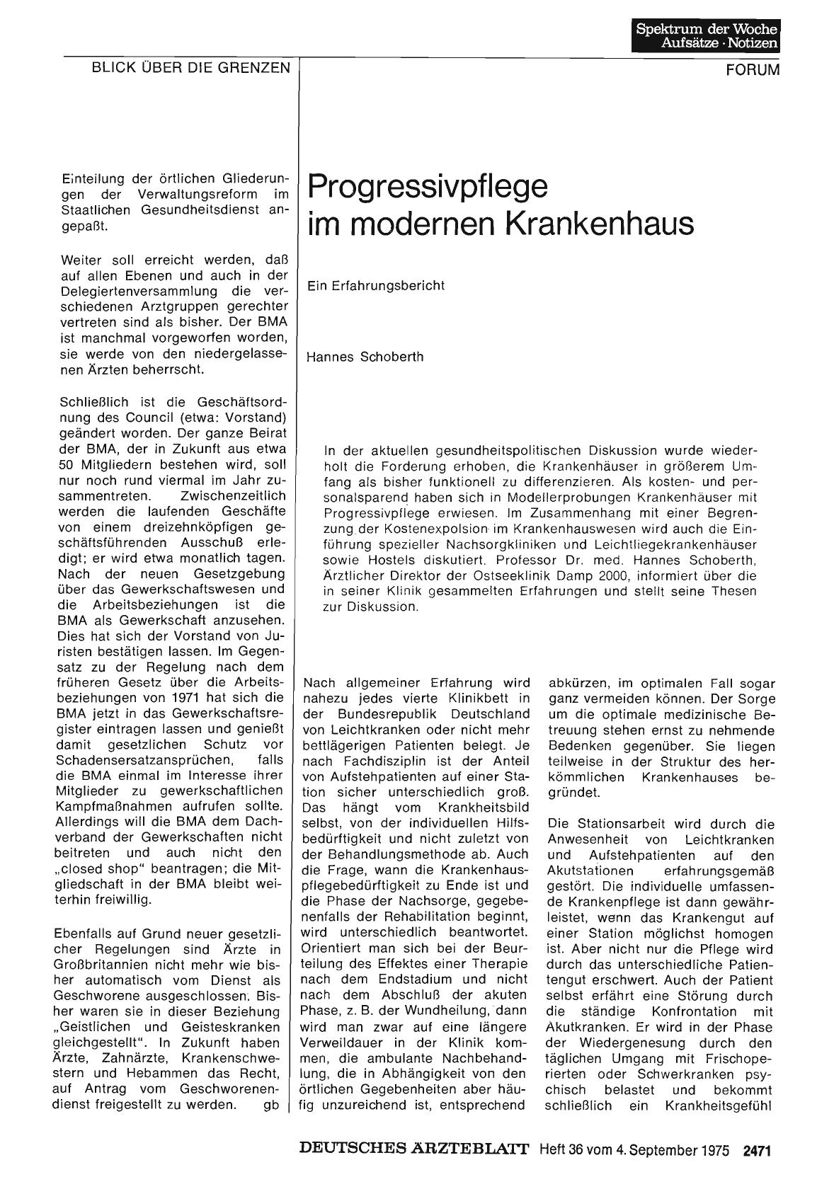 Vorschauseite 1: Progressivpflege im modernen Krankenhaus: Ein Erfahrungsbericht