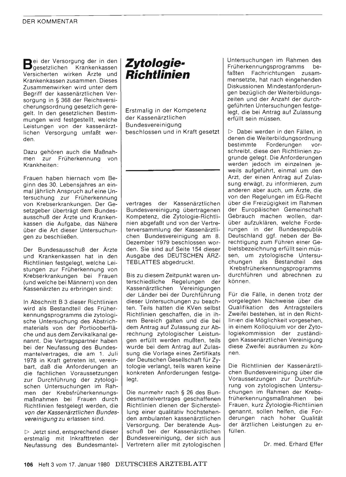 Vorschauseite 1: Zytologie-Richtlinien