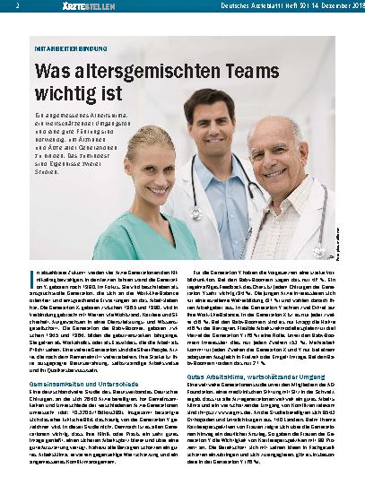 Vorschauseite 1: Mitarbeiterbindung: Was altersgemischten Teams wichtig ist