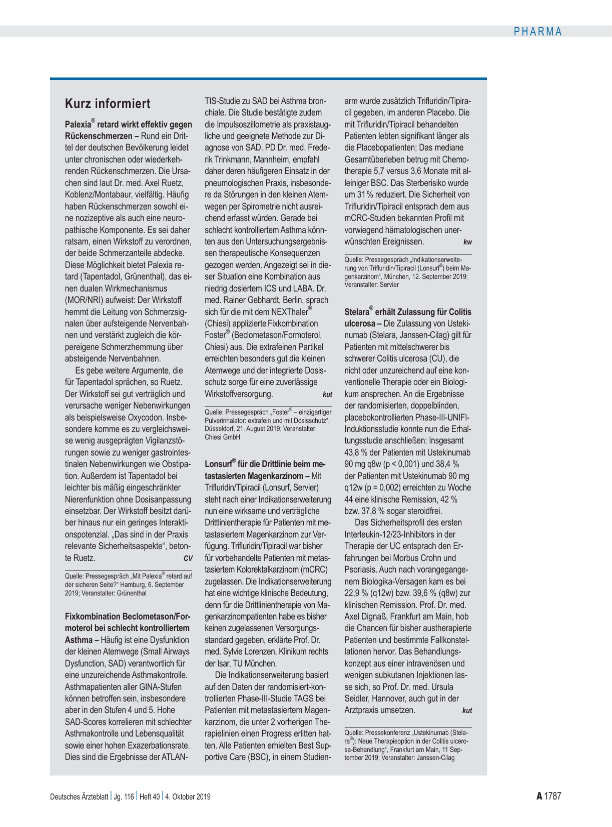 Vorschauseite 1: Kurz informiert