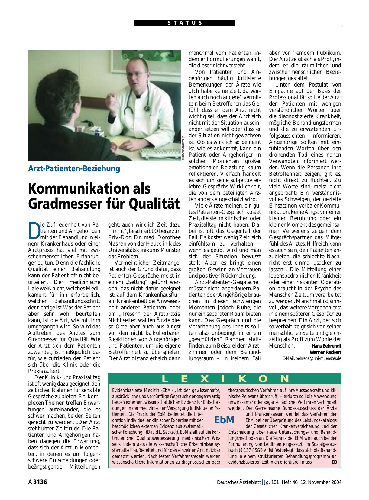 Vorschauseite 1: Lexikon: EbM
