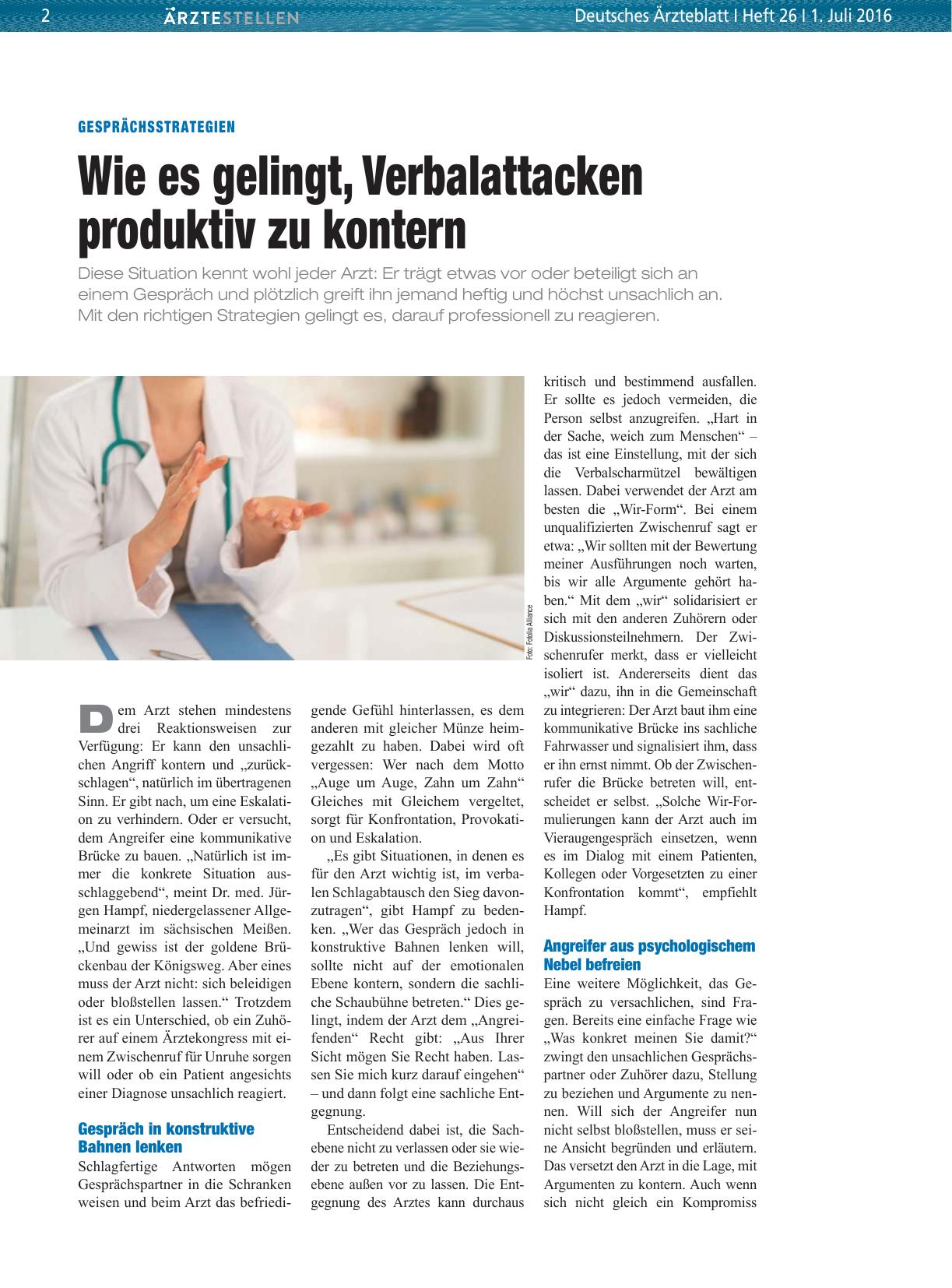 Vorschauseite 1: Gesprächsstrategien: Wie es gelingt, Verbalattacken produktiv zu kontern