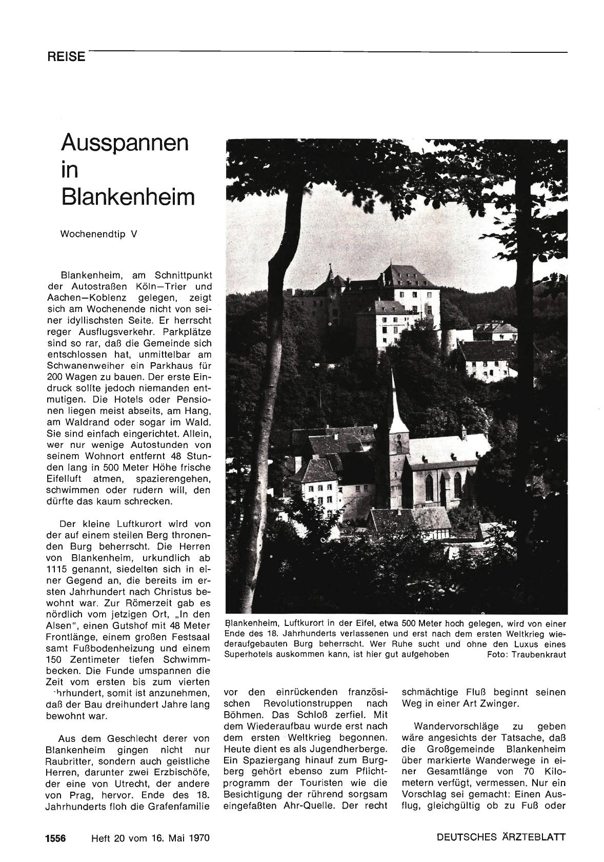 Vorschauseite 1: Ausspannen in Blankenheim