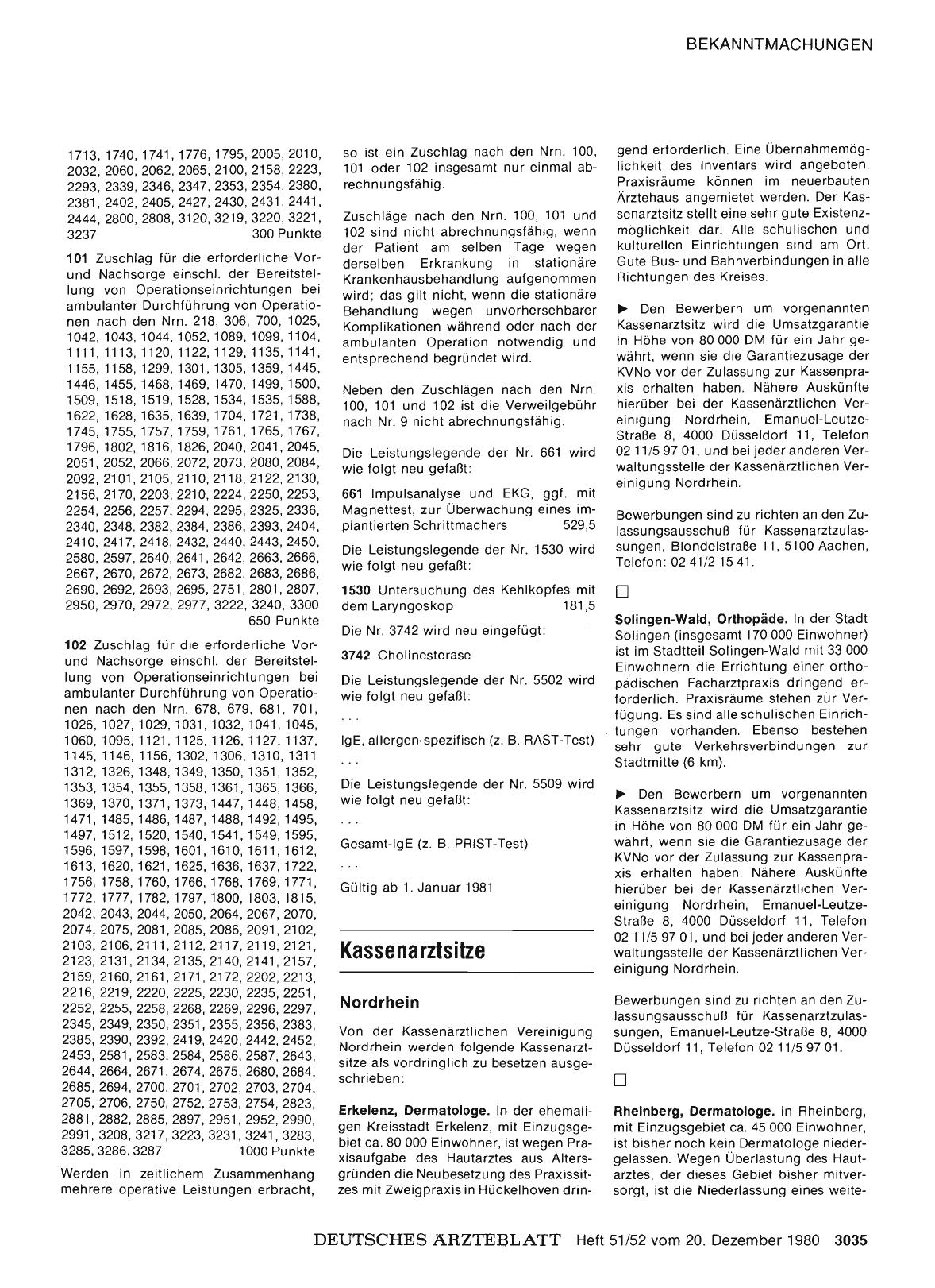 Vorschauseite 1: Kassenärztliche Bundesvereinigung: Kassenarztsitze