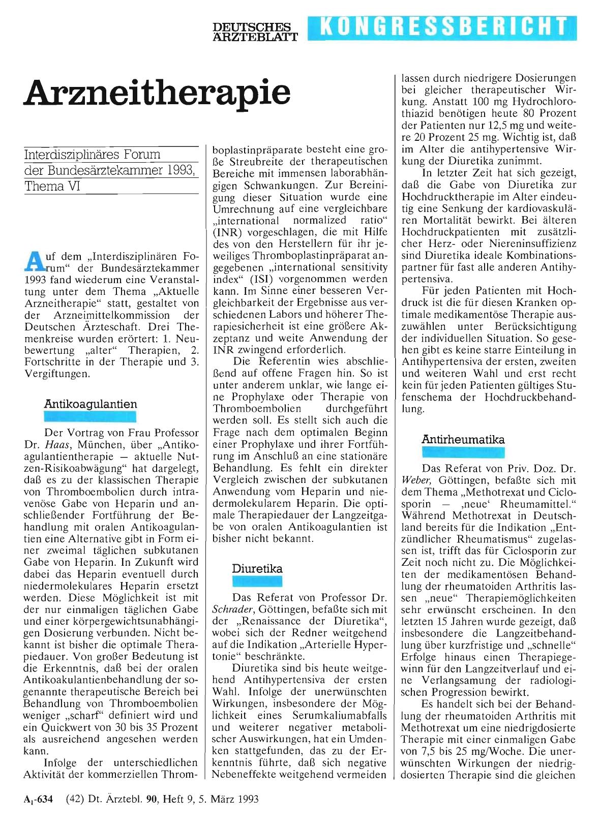 Vorschauseite 1: Arzneitherapie