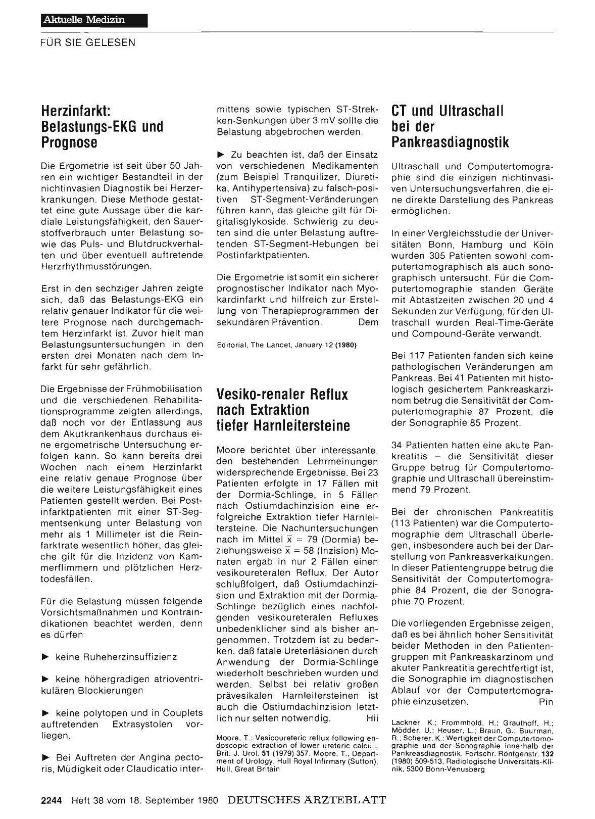 Vorschauseite 1: Herzinfarkt: Belastungs-EKG und Prognose