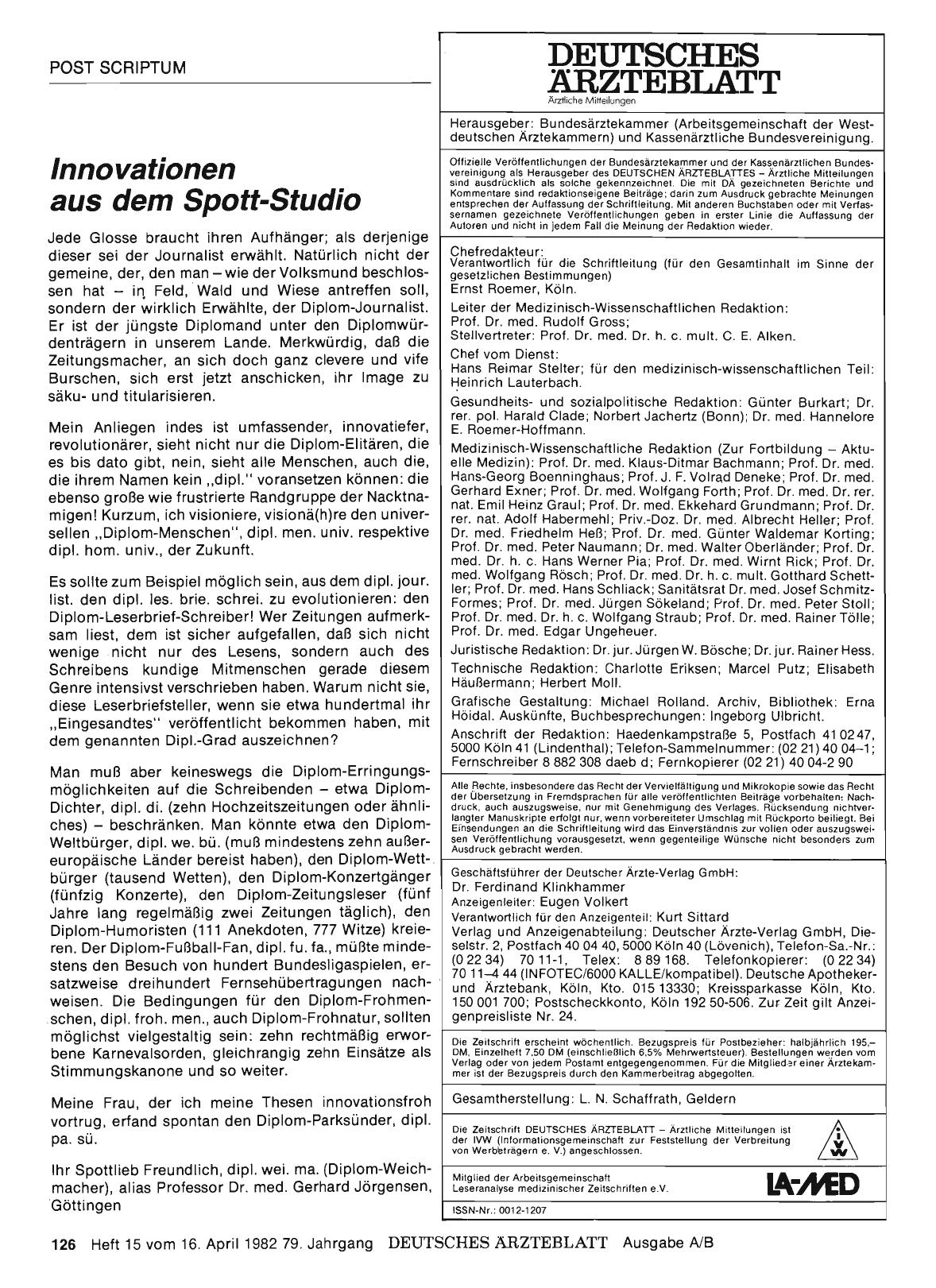 Vorschauseite 1: Innovationen aus dem Spott-Studio