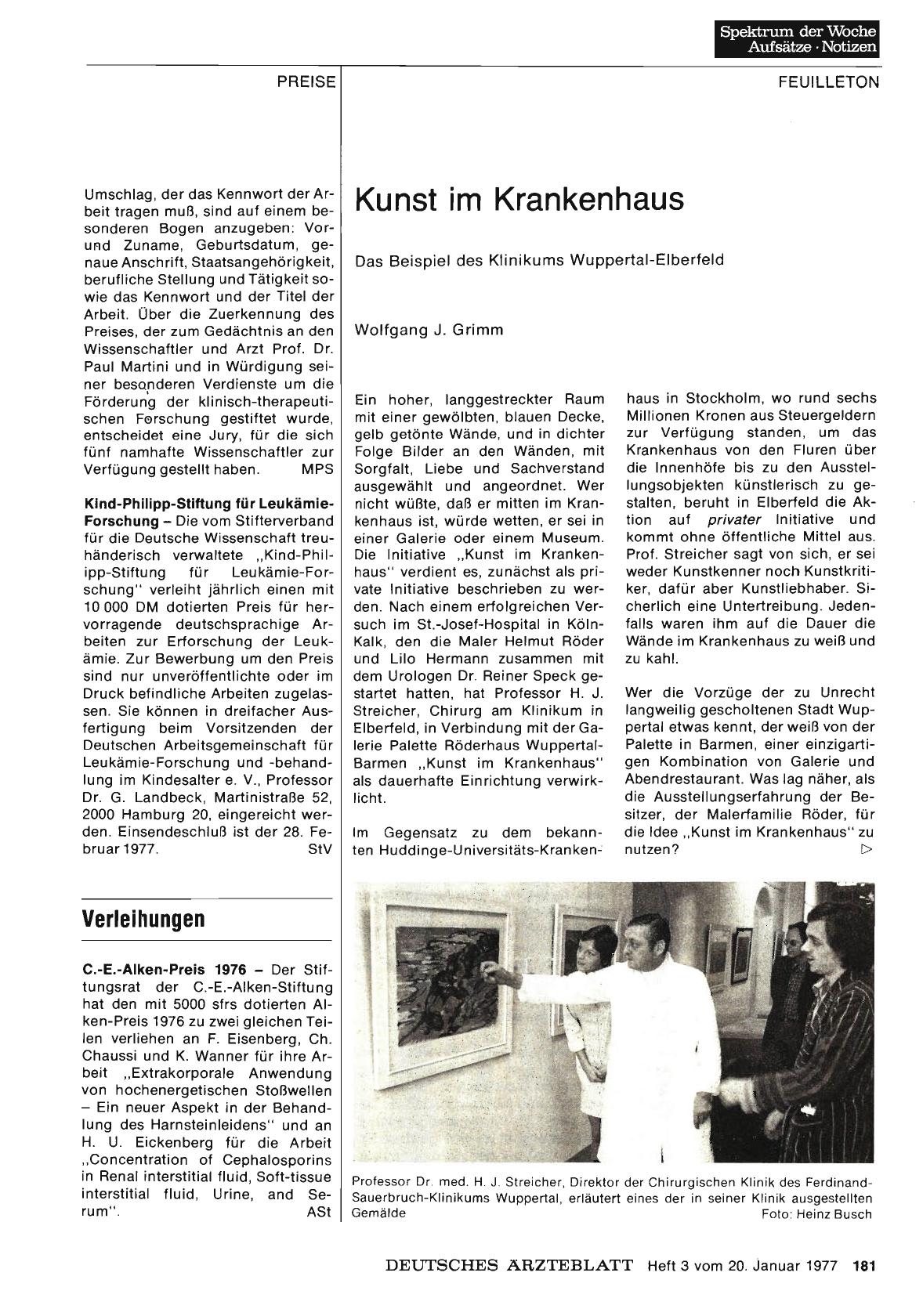 Vorschauseite 1: Kunst im Krankenhaus