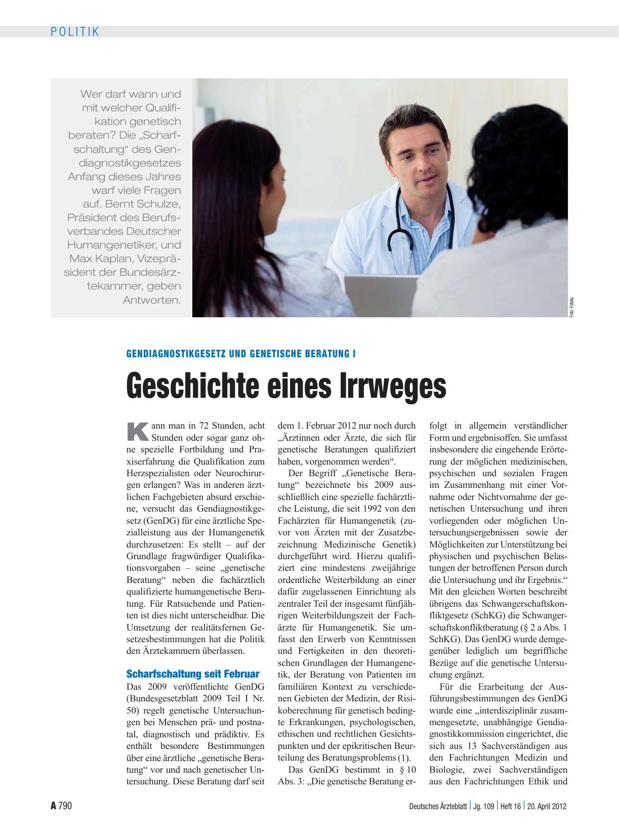 Vorschauseite 1: Gendiagnostikgesetz und genetische Beratung I: Geschichte eines Irrweges