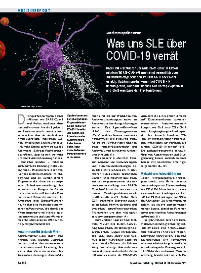 Vorschauseite 1: Autoimmunphänomene: Was uns SLE über COVID-19 verrät