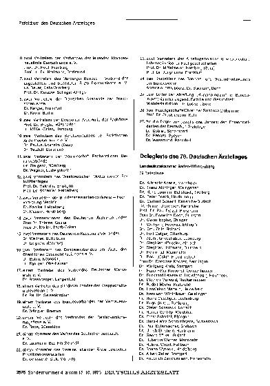 Vorschauseite 1: Delegierte des 76. Deutschen Ärztetages