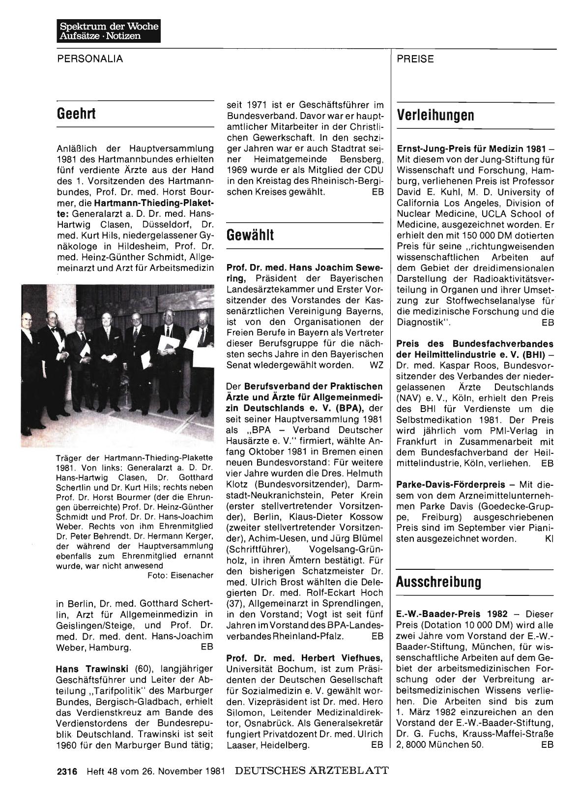 Vorschauseite 1: Geehrt