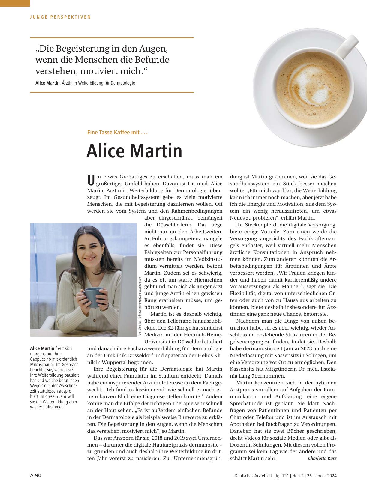 Vorschauseite 1: Eine Tasse Kaffee mit. .. Alice Martin