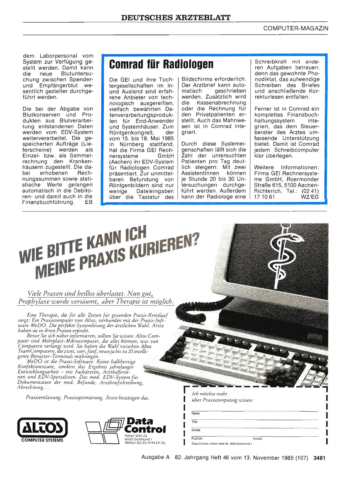 Vorschauseite 1: Comrad für Radiologen