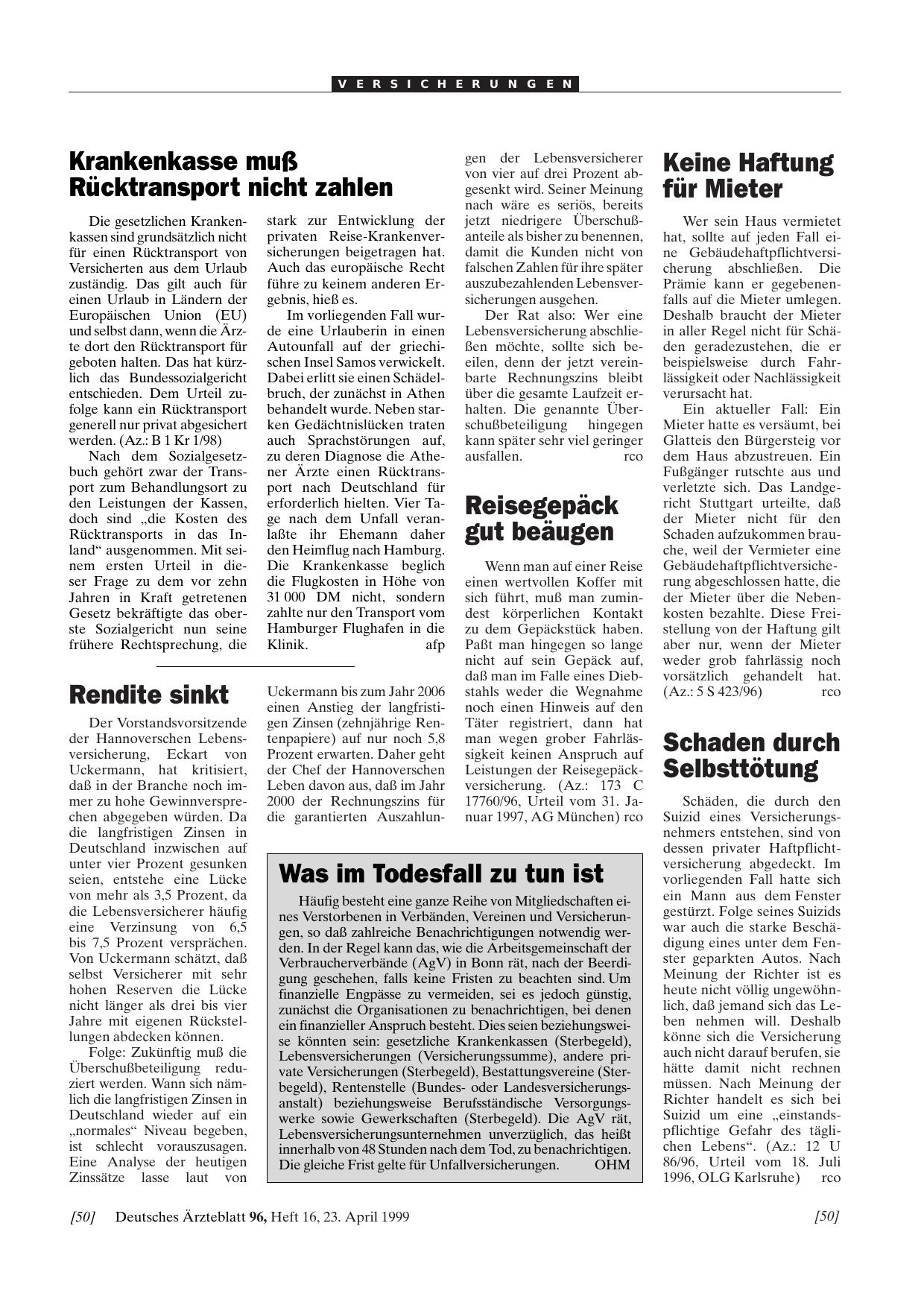Vorschauseite 1: Was im Todesfall zu tun ist