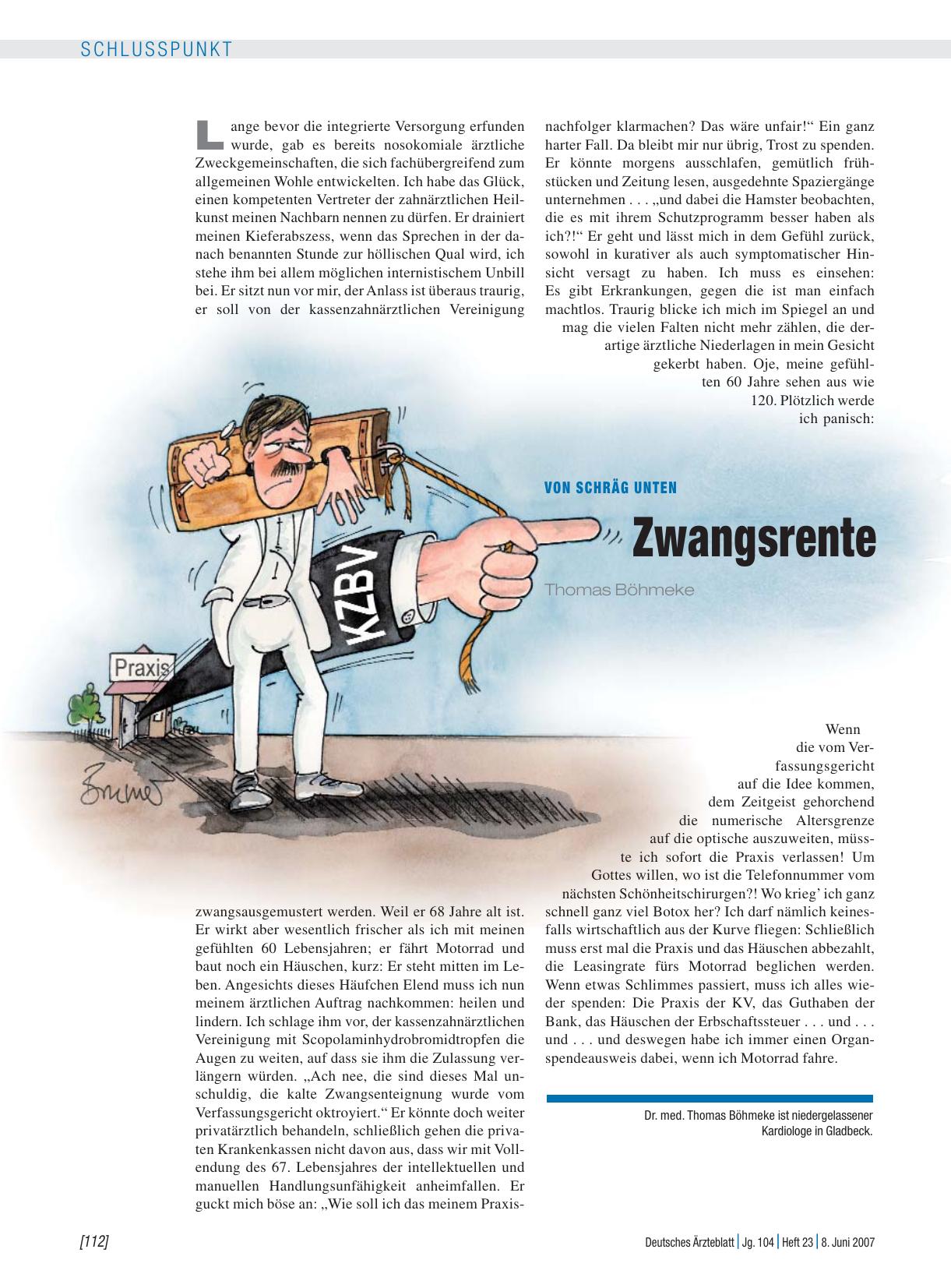 Vorschauseite 1: Von schräg unten: Zwangsrente
