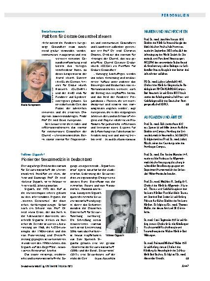 Vorschauseite 1: Beate Kampmann: Plattform für Globale Gesundheit steuern