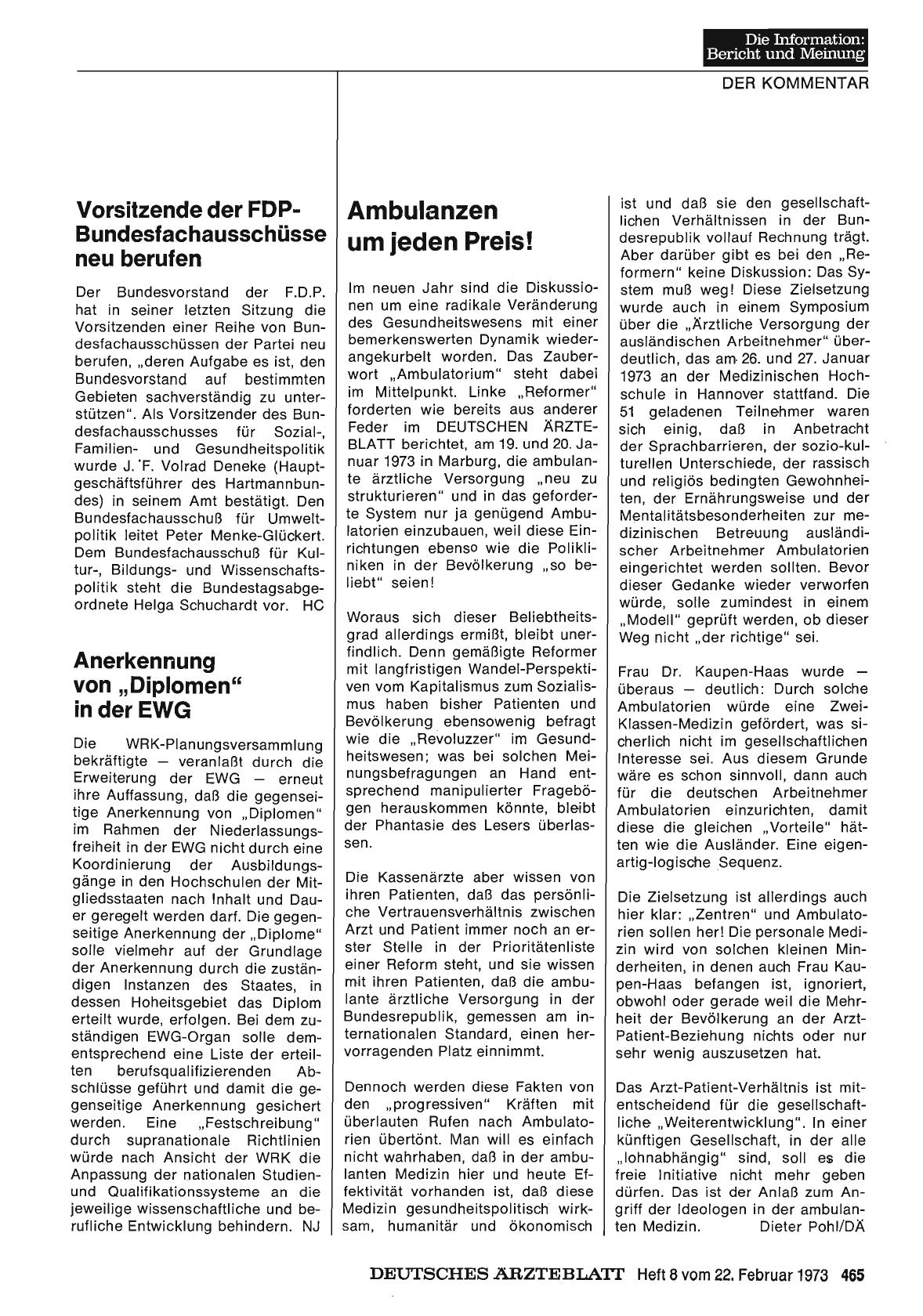 Vorschauseite 1: Vorsitzende der FDP-Bundesfachausschüsse neu berufen