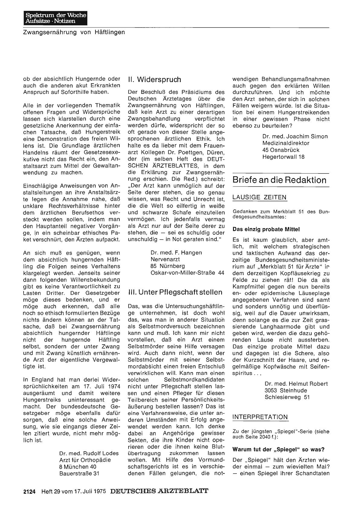 Vorschauseite 1: INTERPRETATION: Warum tut der „Spiegel“ so was?