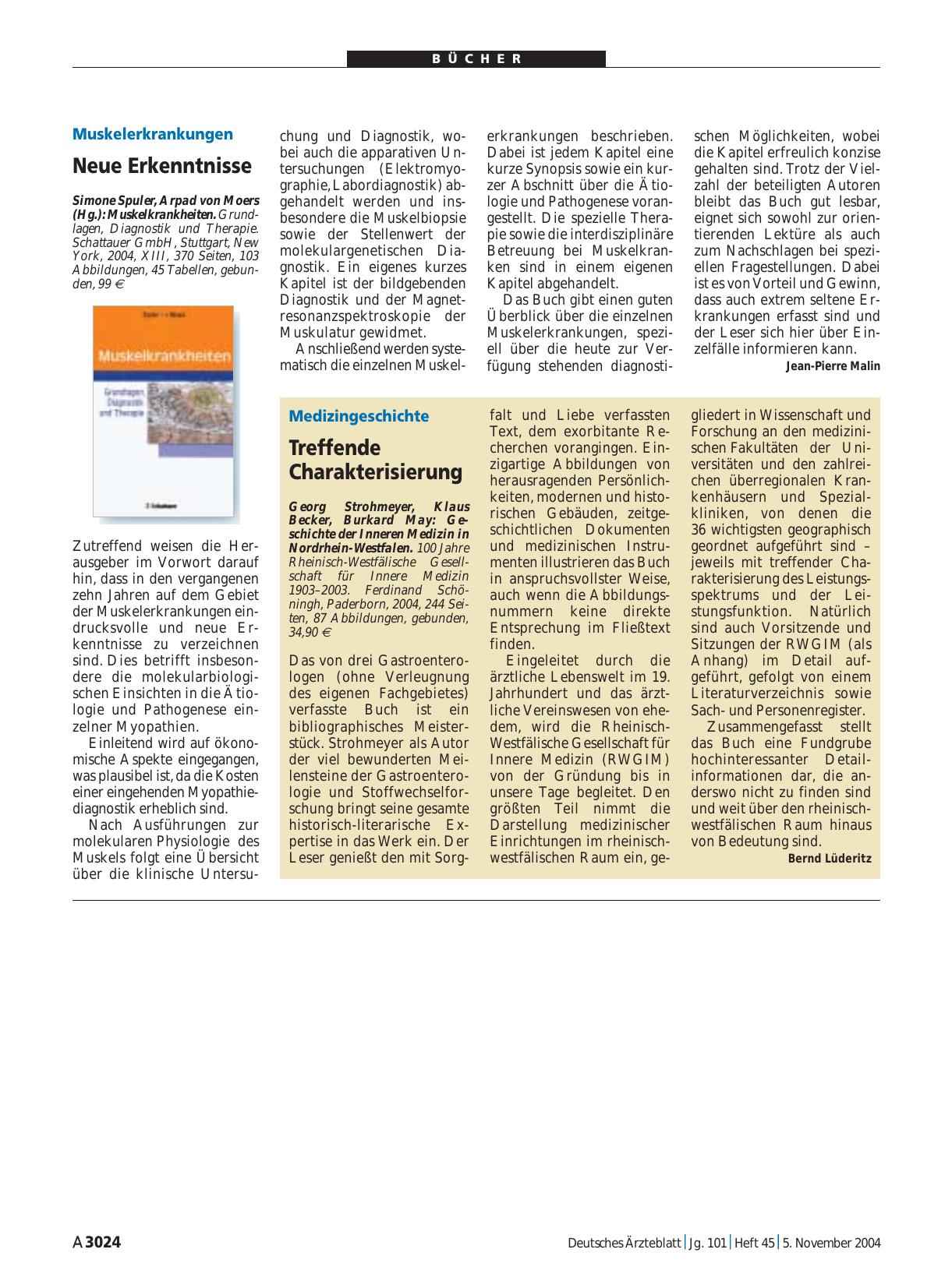 Vorschauseite 1: Muskelkrankheiten. Grundlagen, Diagnostik und Therapie.