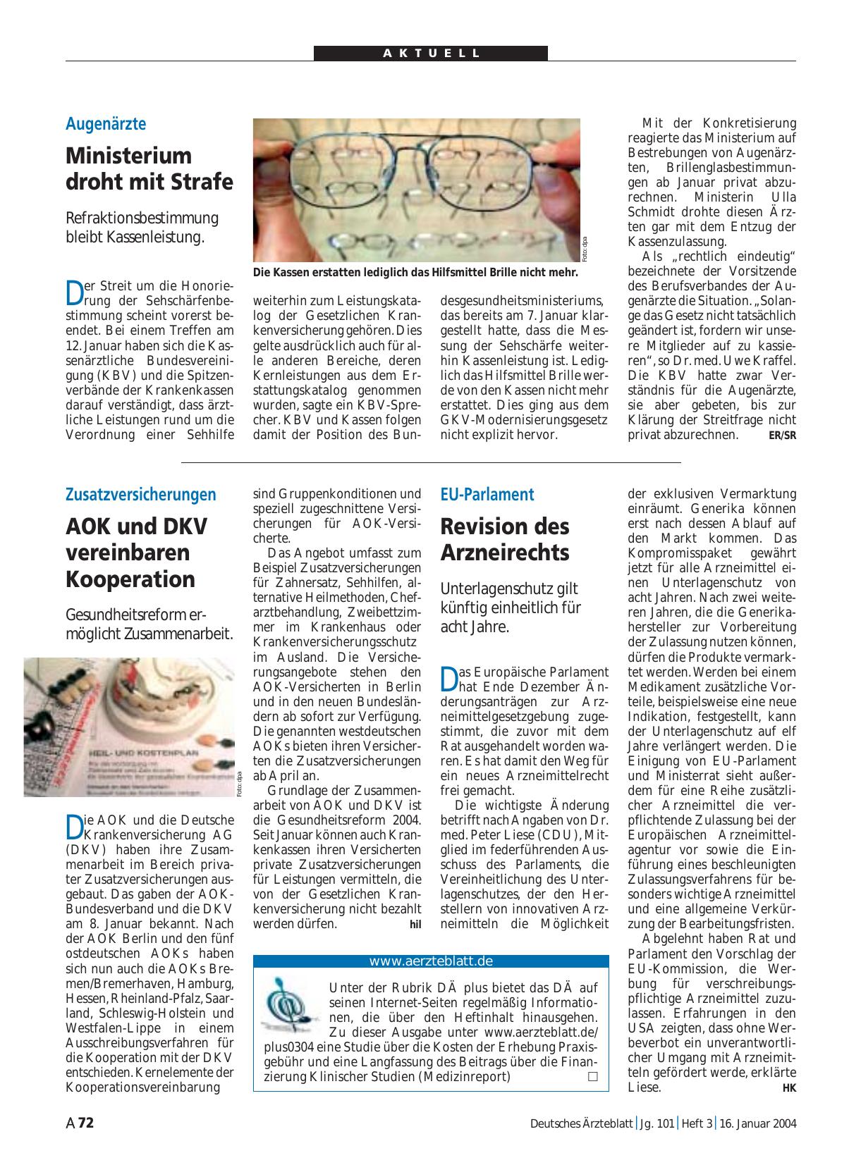 Vorschauseite 1: EU-Parlament: Revision des Arzneirechts