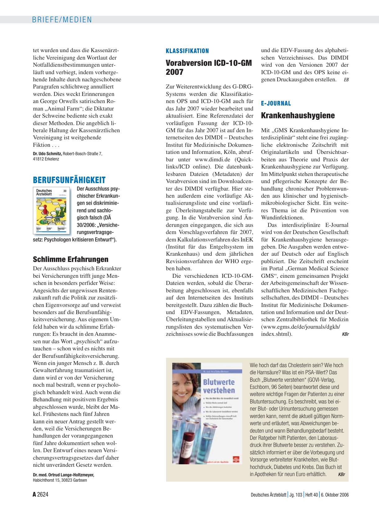 Vorschauseite 1: Blutwerte verstehen