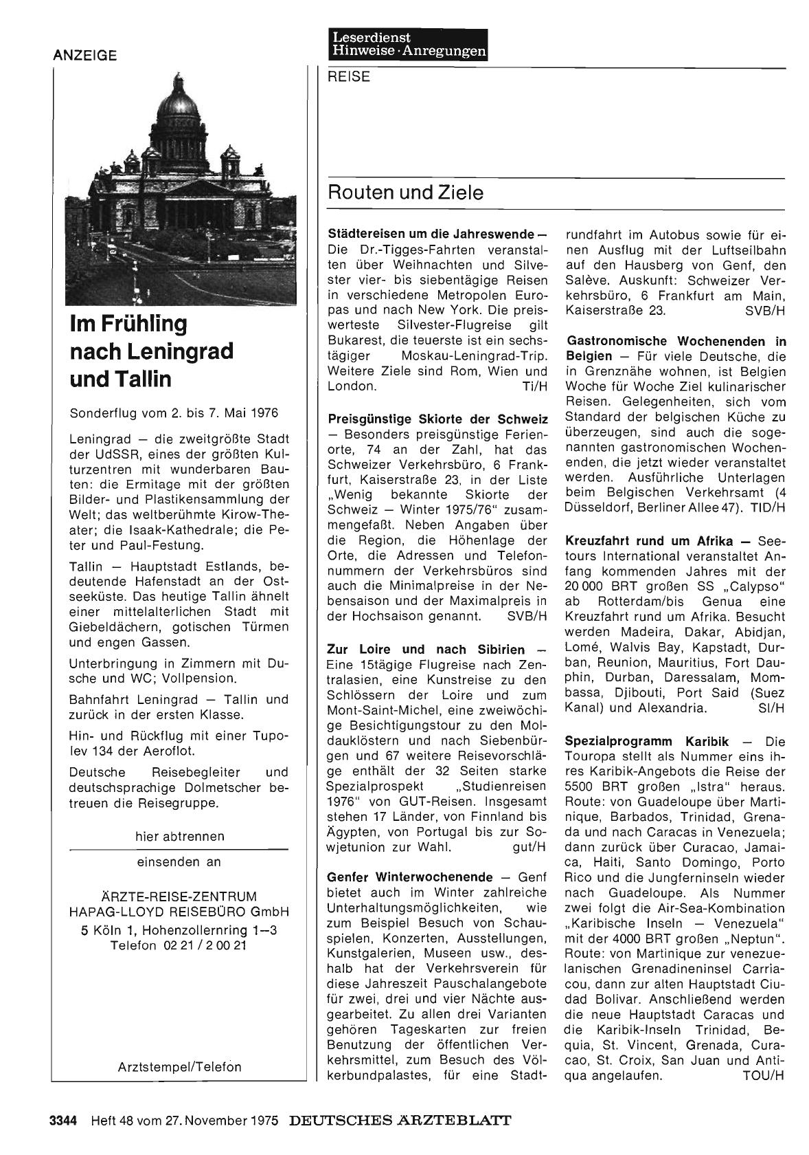 Vorschauseite 1: Routen und Ziele