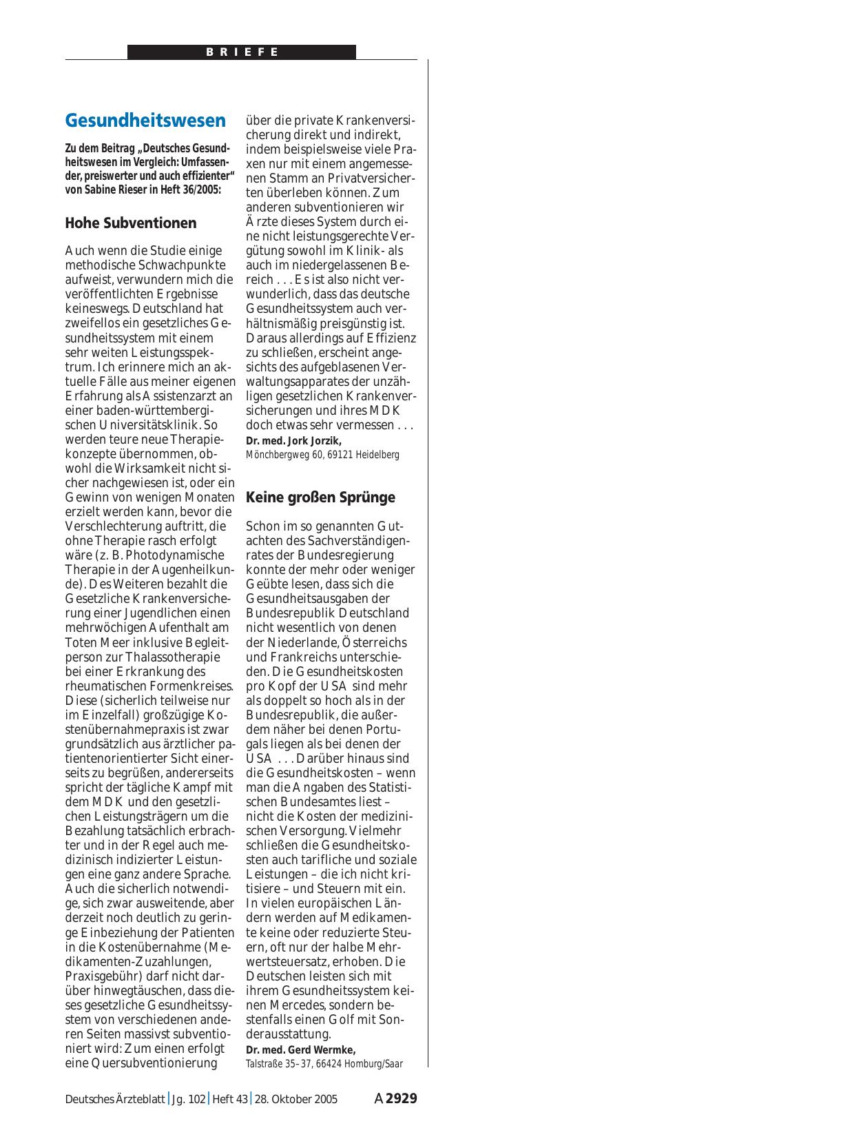 Vorschauseite 1: Gesundheitswesen: Keine großen Sprünge